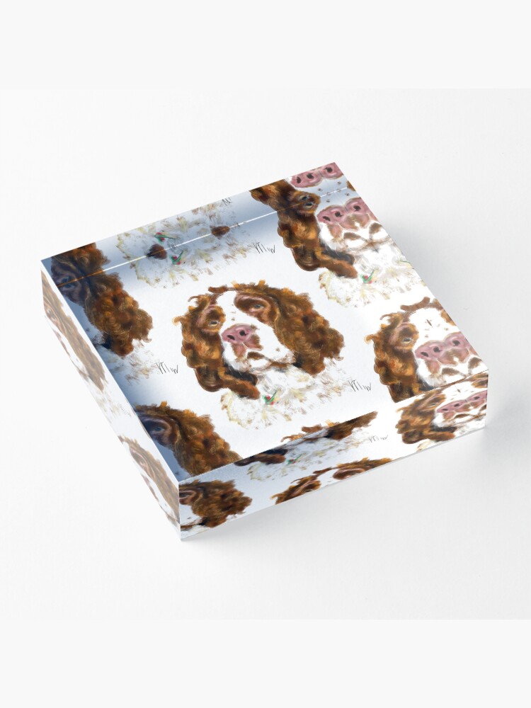 Alternate view of English Springer Spaniel Acrylic Block