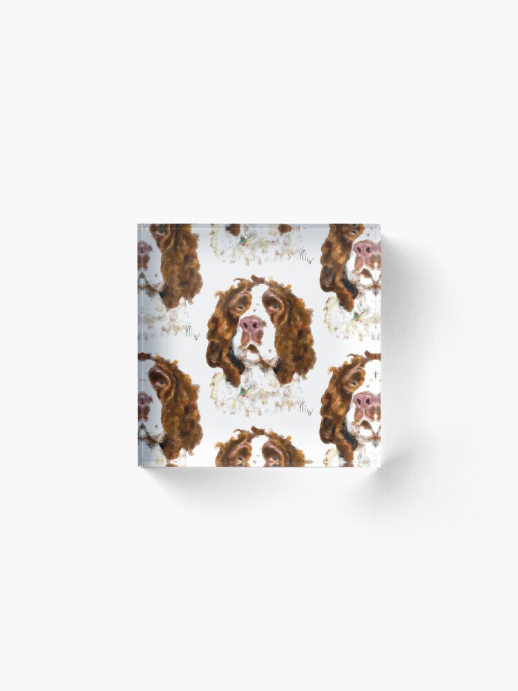 Alternate view of English Springer Spaniel Acrylic Block