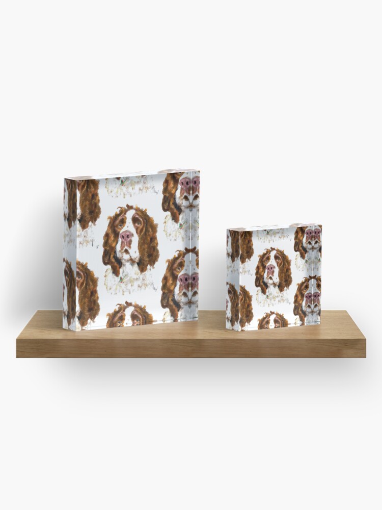 Alternate view of English Springer Spaniel Acrylic Block