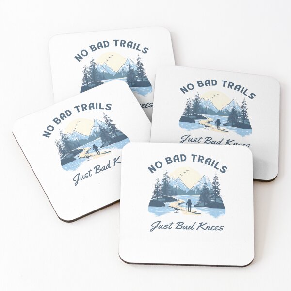 Item preview, No Bad Trails Just Bad Kness Hiking designed and sold by LifmusGoDesigns.