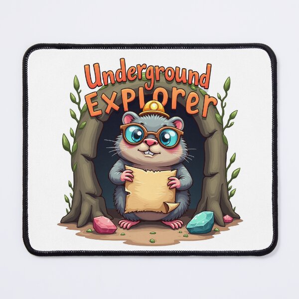 Item preview, Cute underground explorer mole designed and sold by Bulwshop.