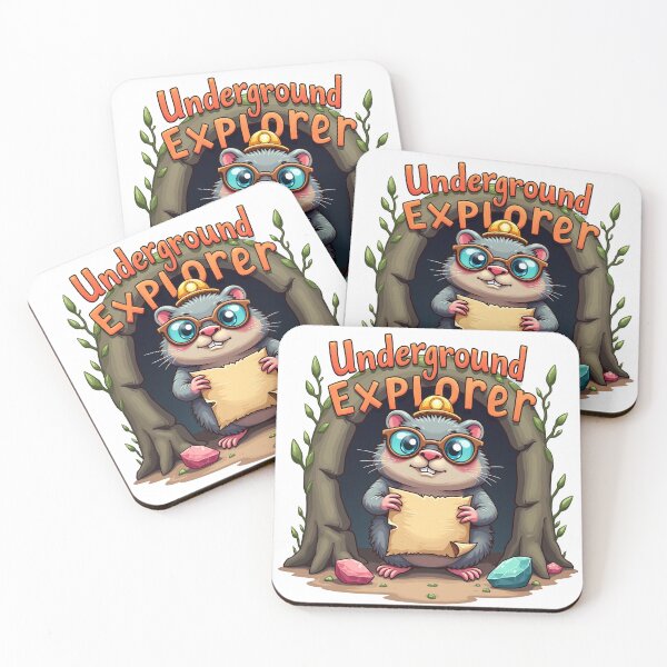 Item preview, Cute underground explorer mole designed and sold by Bulwshop.
