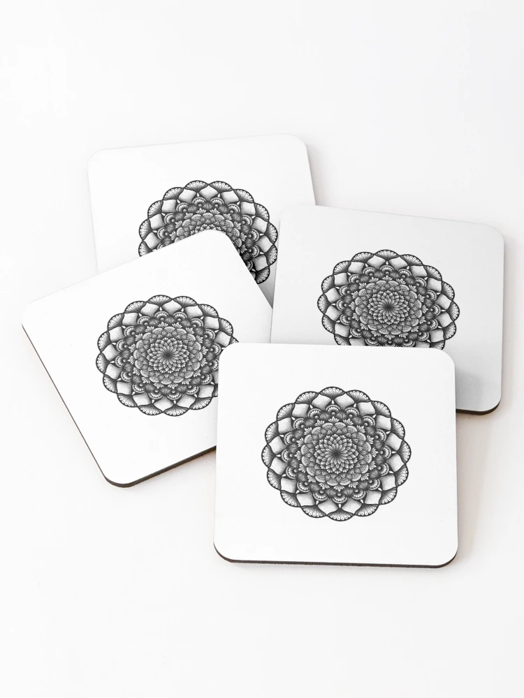 Thumbnail 1 of 5, Coasters (Set of 4), Mandala designed and sold by Rangelo.
