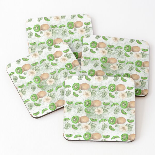 Item preview, Watercolor kiwi pattern for kitchen decoration designed and sold by InaDim.