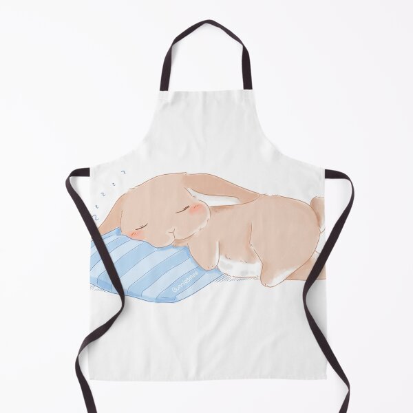 Item preview, Sleeping Baby Bunny with baby blue pillow | Bunniesmee designed and sold by bunniesmee.