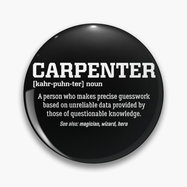 Item preview, Carpenter Definition, Funny Word Dictionary for Carpenters designed and sold by Teshirt ★★★★★.