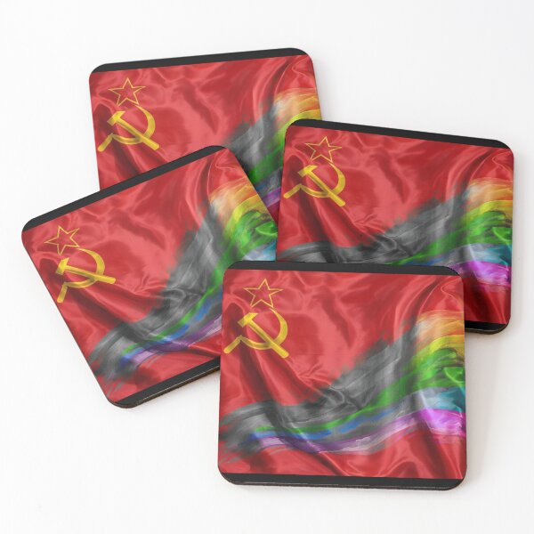 Item preview, 1940's Soviet Union Gay Pride Flag Freedomovich Collective Graphic Design designed and sold by ItsAKinkThing.