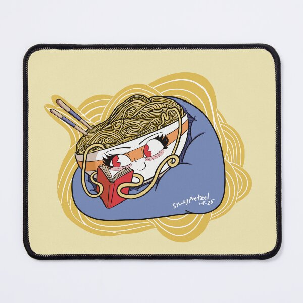 Item preview, Reading Session with a Bowl of Ramen designed and sold by SpookyPretzel.