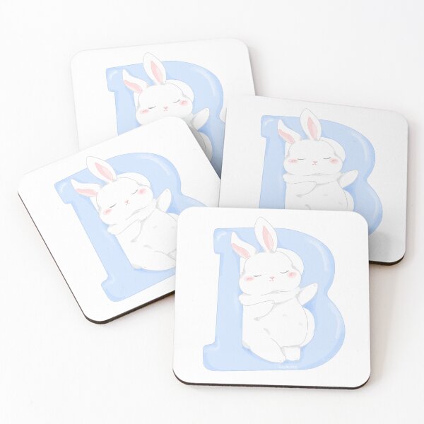 Item preview, B Alphabet Letter Bunny in Soft Watercolor | Bunniesmee  designed and sold by bunniesmee.