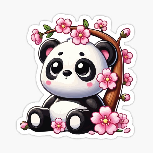 Item preview, Sakura Blossom Panda designed and sold by AnnaArtbyAMNA.