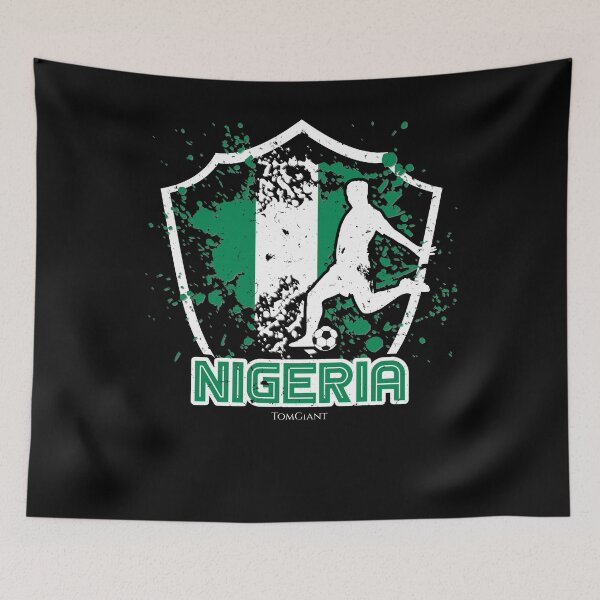Item preview, Football Soccer Nigeria Flag designed and sold by TomGiantDesigns.