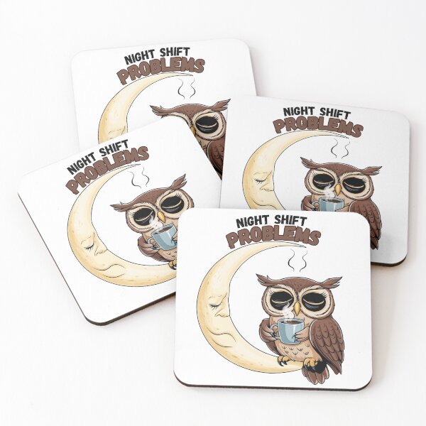 Item preview, Sleepy Owl Night Shift designed and sold by Snicker-Designs.