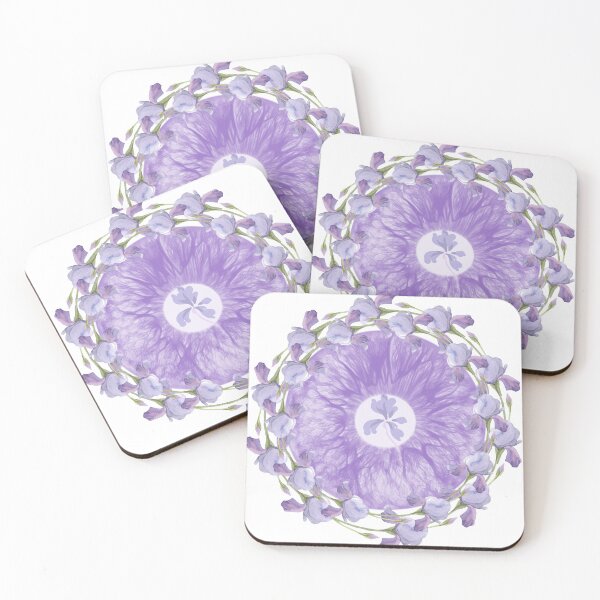 Item preview, Diseño floral estético de color morado. designed and sold by JazzyDot.