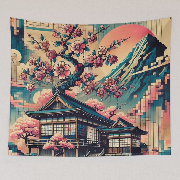 Item preview, Blooming Peace in a Japanese Garden designed and sold by Sigtrix.