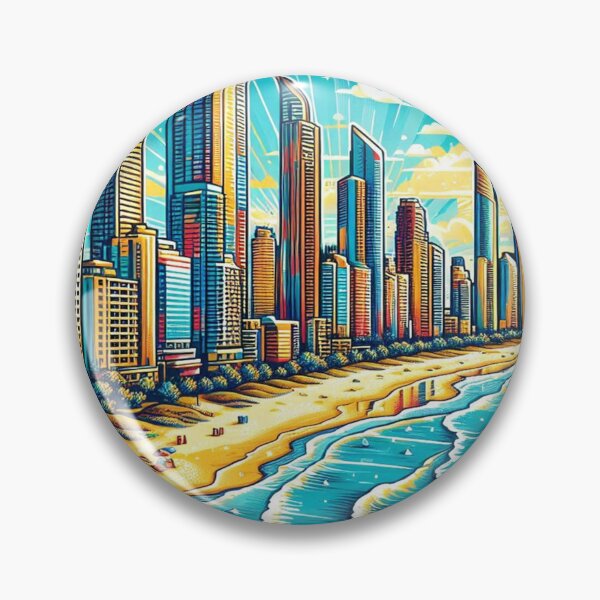 Item preview, Gold Coast Skyline designed and sold by vectcd.