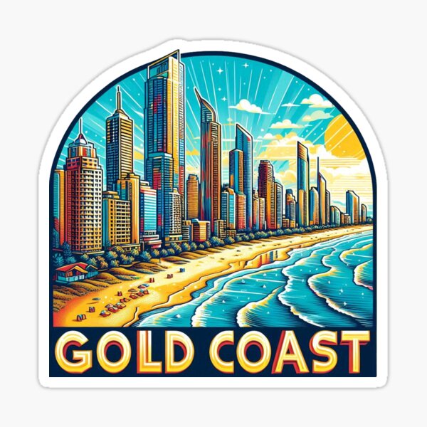 Item preview, Gold Coast Skyline designed and sold by vectcd.