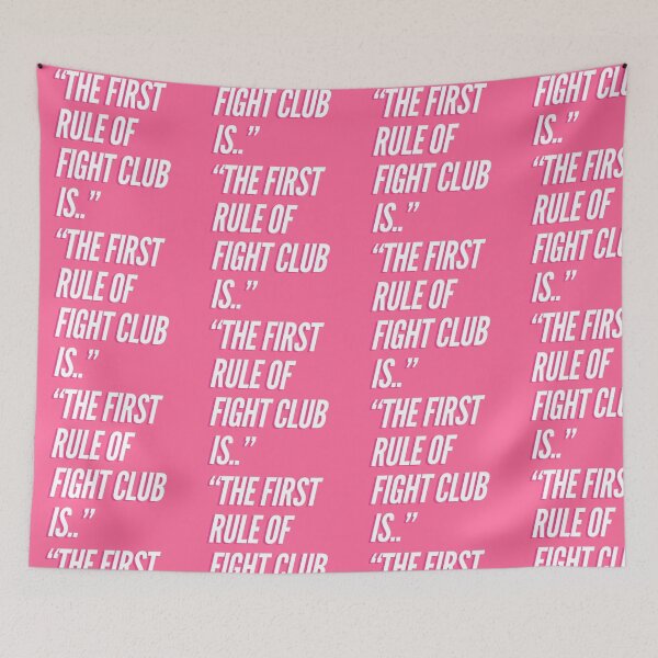 Item preview, Fight Club quote, Tyler Durden, The First Rule of Fight Club is.. designed and sold by Spencer Holdsworth.