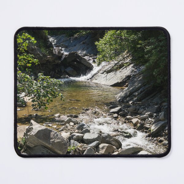 Item preview, Cascading Mountain Stream with Forested Banks designed and sold by Georgia Mizuleva.