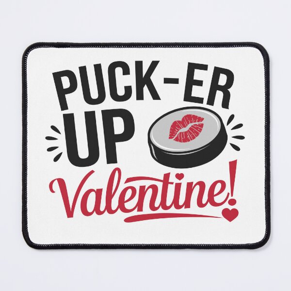 Item preview, Puck-er up Ice Hockey Valentines day Funny designed and sold by tmerchtrends.
