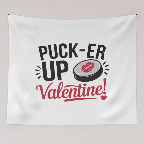 Item preview, Puck-er up Ice Hockey Valentines day Funny designed and sold by tmerchtrends.