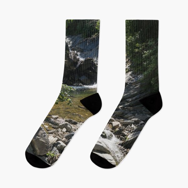 Item preview, Cascading Mountain Stream with Forested Banks designed and sold by Georgia Mizuleva.