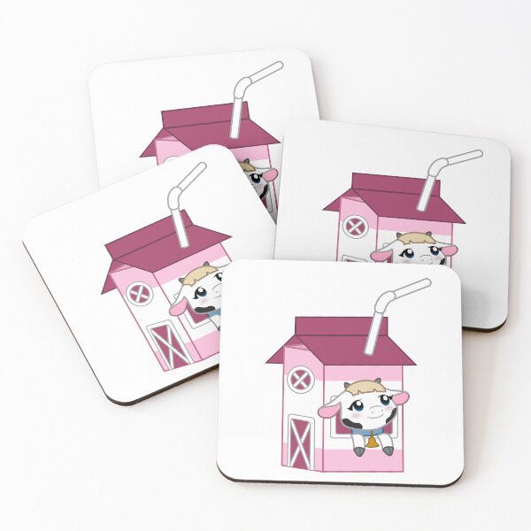 Item preview, Kawaii Strawberry Milk with Cow designed and sold by DesignsByHumbug.