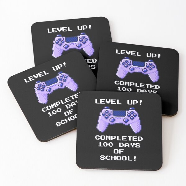 Item preview, Level Up! Completed 100 Days of School - Gaming Design designed and sold by MotivaChic.