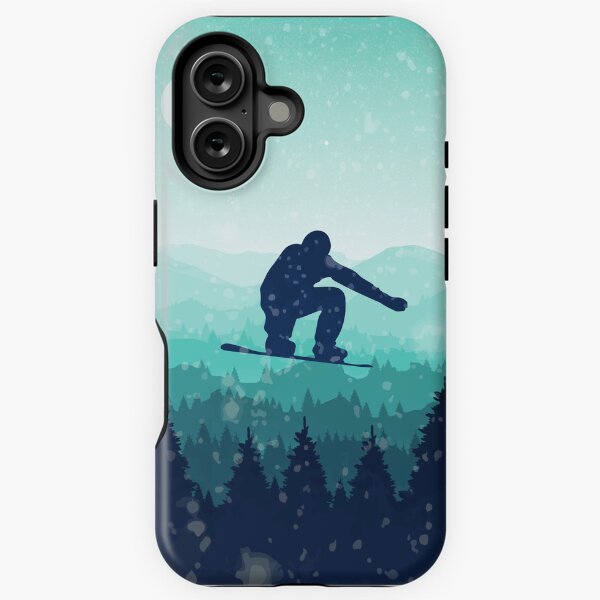 Vista previa del artículo con la obra «Tabla de snowboard Skyline II», diseñado y vendido por GiStudioLab.