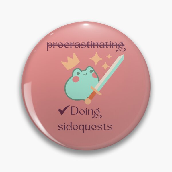 Item preview, Not Procrastinating - Doing sidequests! designed and sold by BookInhaler.