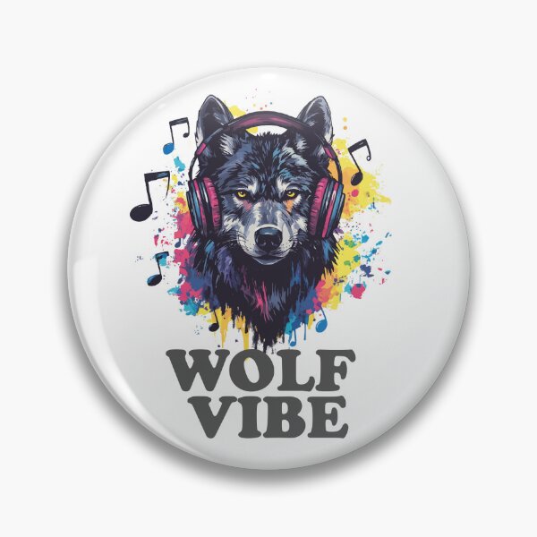 Artikelvorschau, Wolf Vibe Kopfhörer Kunst für Musik- und Naturliebhaber entworfen und verkauft von AbderraimArt.