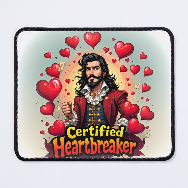 Item preview, DonJuan Certified Heartbreaker Romantic Comedy Character Illustration designed and sold by Vago.