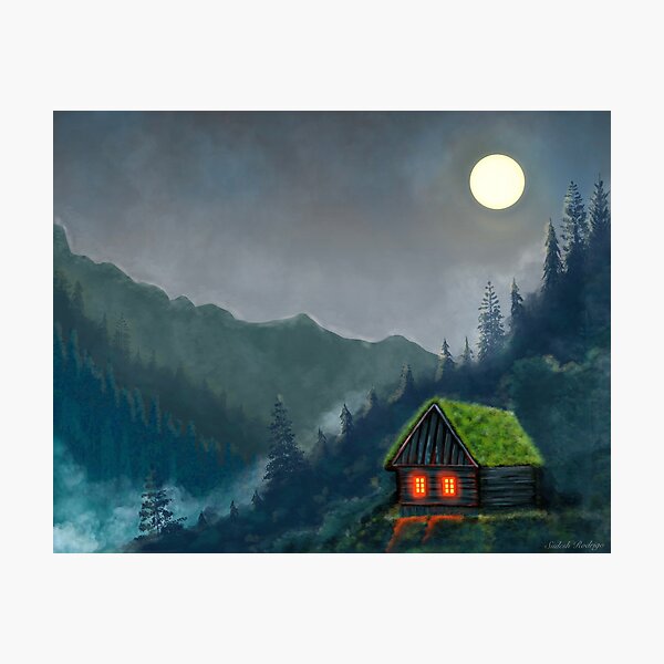 Item preview, Country house in woods designed and sold by Looplk.