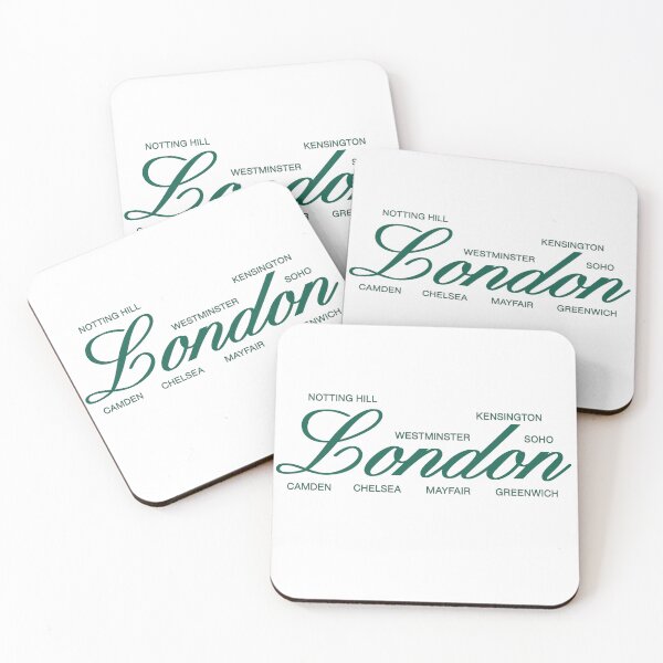 Item preview, Minimalist Typography Type Script Design - London England UK designed and sold by Rhu Creations.