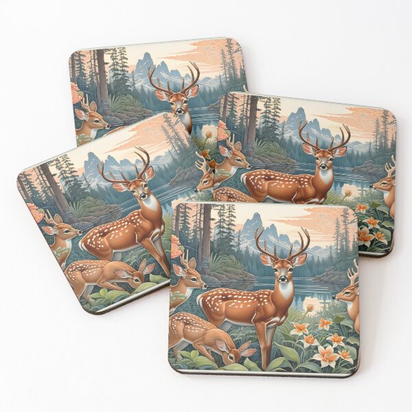 Item preview, Deer at Nature designed and sold by Nira Dabush.