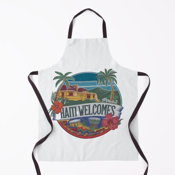 Item preview, Haiti Welcomes Flag Map Port-au-Prince, Cap-Haïtien designed and sold by AnimalsDH305.
