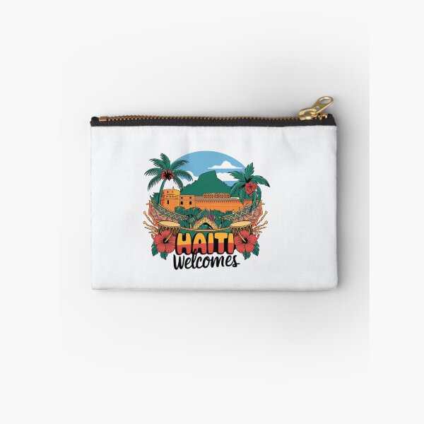 Item preview, Haiti Welcomes Flag Map Port-au-Prince, Cap-Haïtien designed and sold by AnimalsDH305.