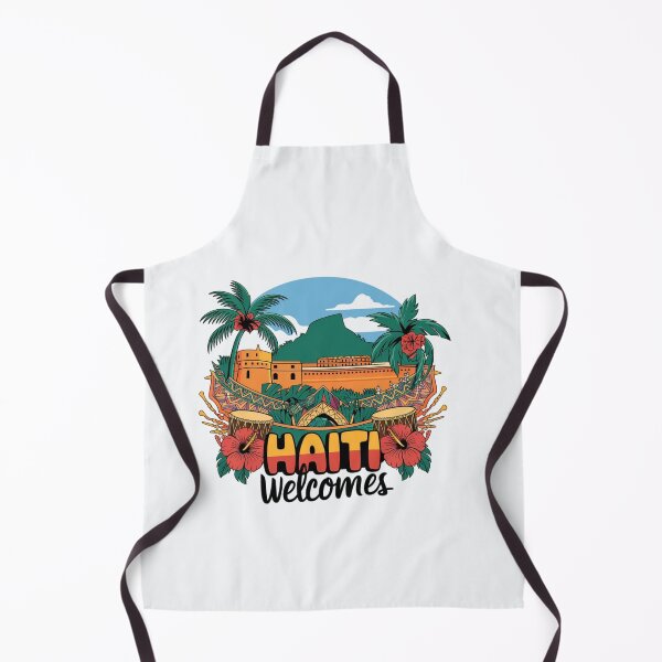 Item preview, Haiti Welcomes Flag Map Port-au-Prince, Cap-Haïtien designed and sold by AnimalsDH305.