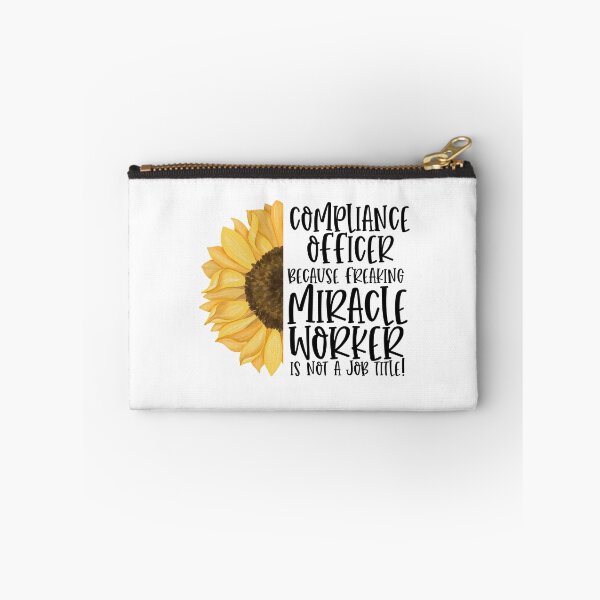 Item preview, Compliance Officer Because Freaking Miracle Worker Isn't A Job Title! - Sunflower designed and sold by TeesYouWant.