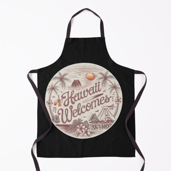 Item preview, Hawaii Welcomes Flag Map Honolulu, Waikiki, Mauna Kea designed and sold by AnimalsDH305.