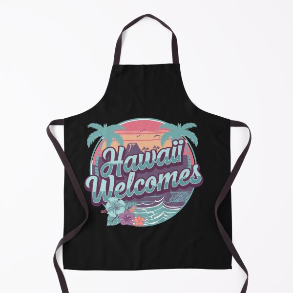 Item preview, Hawaii Welcomes Flag Map Honolulu, Waikiki, Mauna Kea designed and sold by AnimalsDH305.