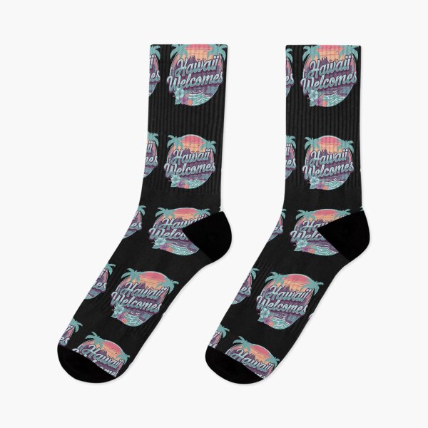 Item preview, Hawaii Welcomes Flag Map Honolulu, Waikiki, Mauna Kea designed and sold by AnimalsDH305.