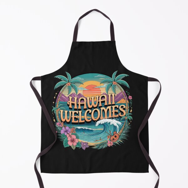Item preview, Hawaii Welcomes Flag Map Honolulu, Waikiki, Mauna Kea designed and sold by AnimalsDH305.