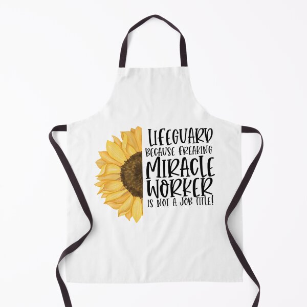 Item preview, Lifeguard Because Freaking Miracle Worker Isn't A Job Title! - Sunflower designed and sold by TeesYouWant.