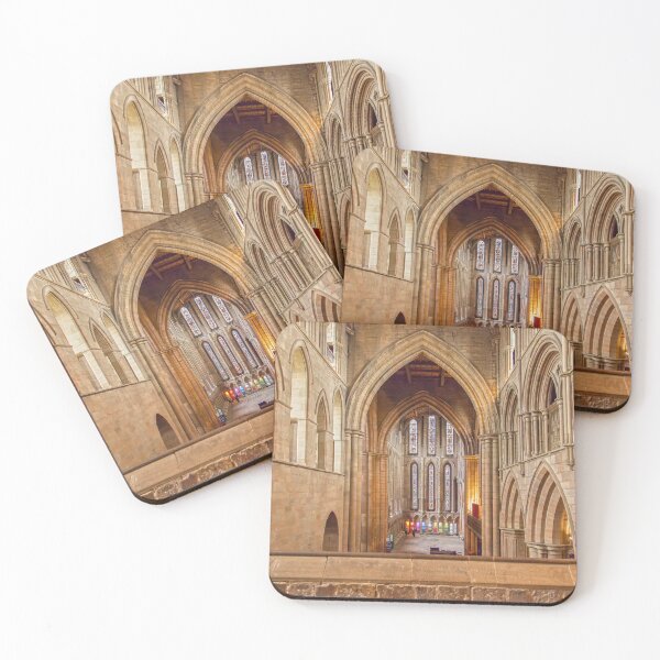 Item preview,  Majestic Hexham Abbey Interior with Stained Glass Windows designed and sold by David Patterson.