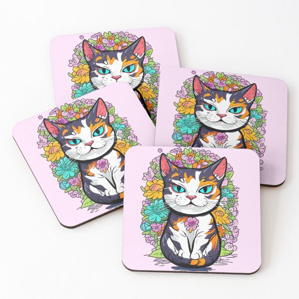 Item preview, Botanical Puss designed and sold by Nonsense and Relish.