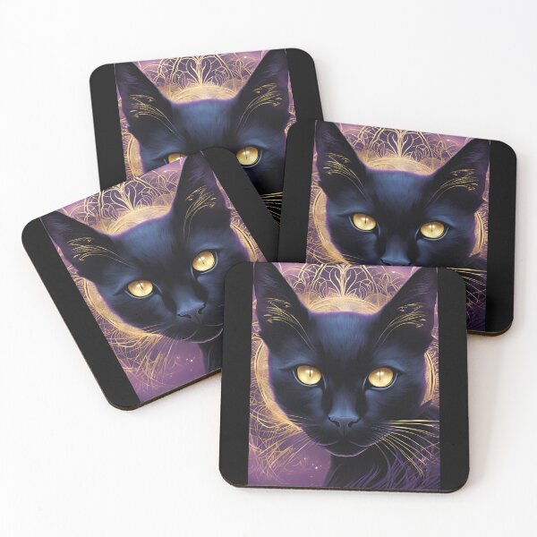 Item preview, Black cat designed and sold by whatthefoxsays.