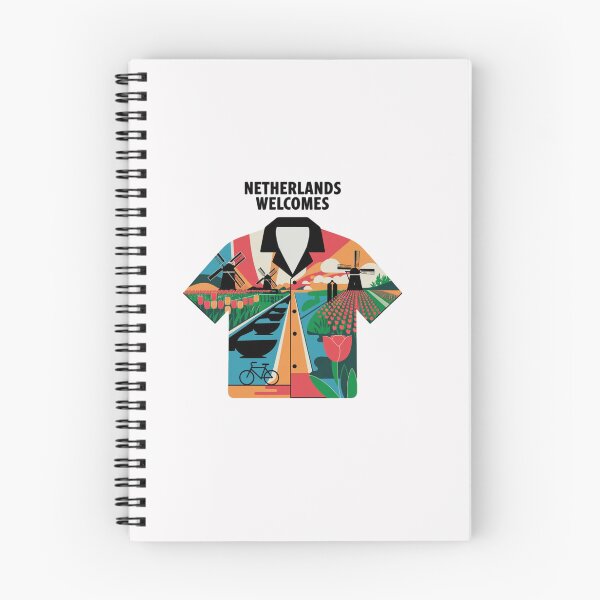 Item preview, Netherlands Welcomes Flag Map Amsterdam, windmills, tulips designed and sold by AnimalsDH305.