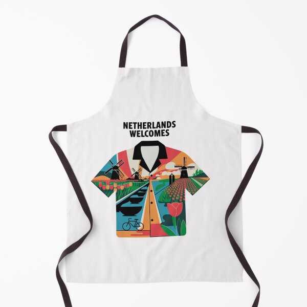 Item preview, Netherlands Welcomes Flag Map Amsterdam, windmills, tulips designed and sold by AnimalsDH305.