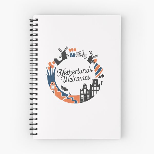 Item preview, Netherlands Welcomes Flag Map Amsterdam, windmills, tulips designed and sold by AnimalsDH305.
