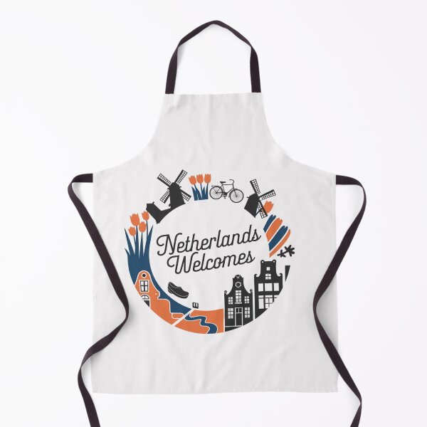 Item preview, Netherlands Welcomes Flag Map Amsterdam, windmills, tulips designed and sold by AnimalsDH305.
